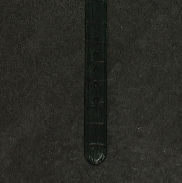 Fausto Colato Kaiman Gürtel in Reptilien grün Breite 3,5cm / Caimano mit edler Schließe