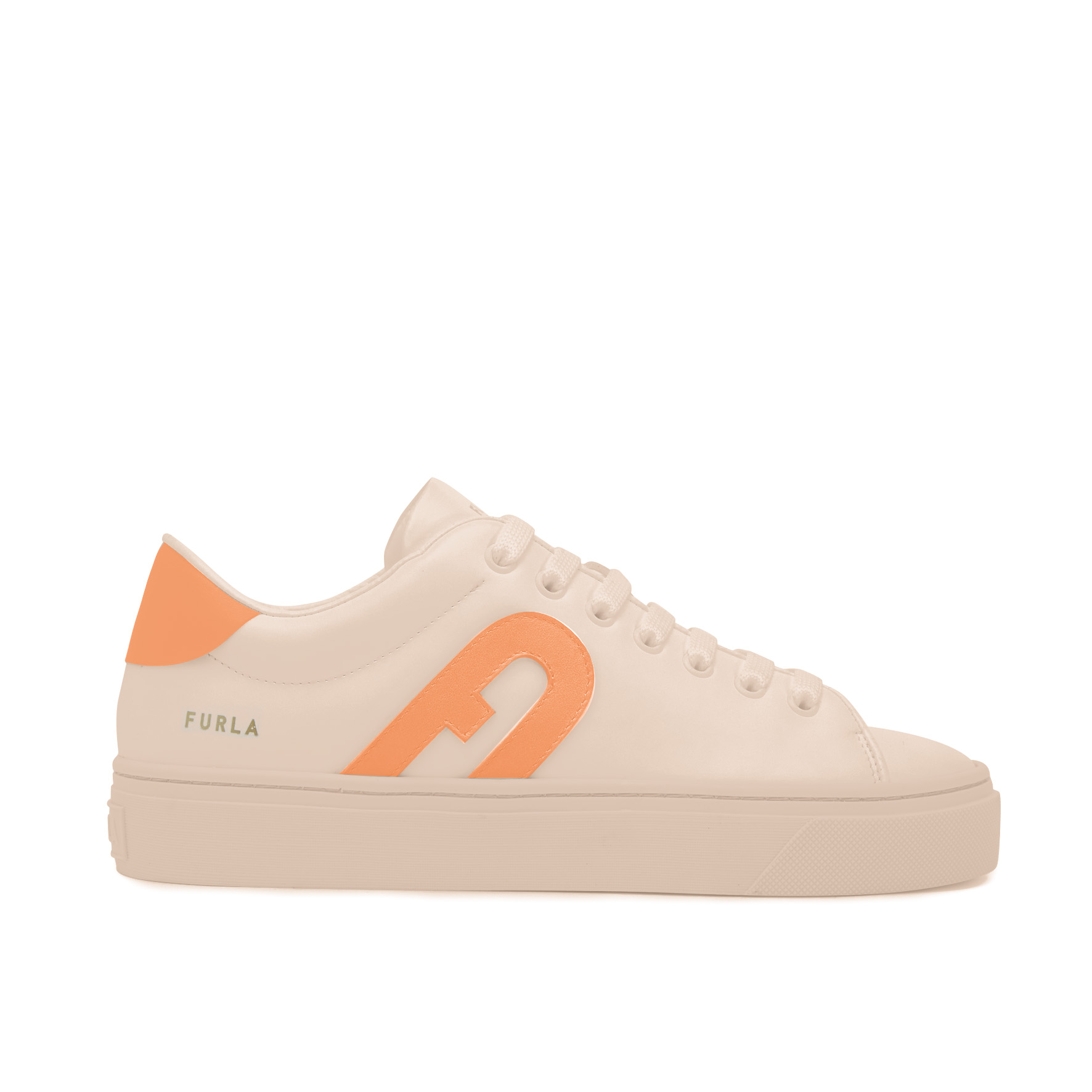  Furla Joy sneaker aus Leder in rose / orange 