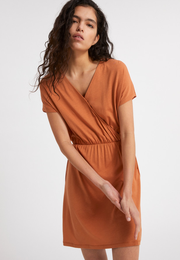 Armedangels LAAVI Jerseykleid aus TENCEL™ Lyocell Mix toasted hazel