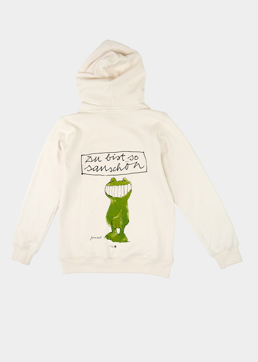 Bavarian Caps Hoodie Janosch " Du bist so sauschön" - natur Bavarian Caps Hoodie Janosch " Du bist so sauschön" - natur