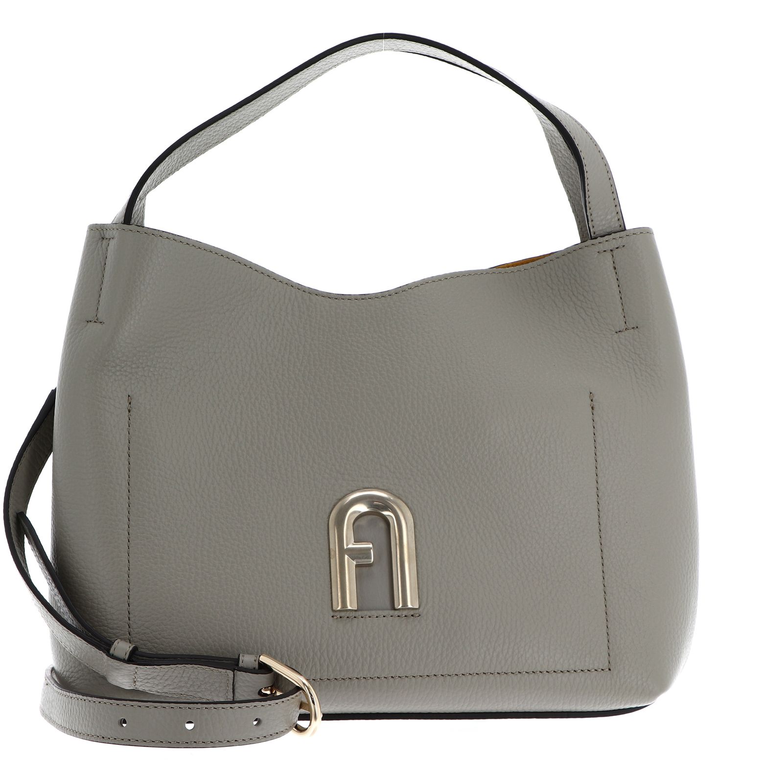  Furla Kalbsledertasche Primula Hobo Tasche in marmo