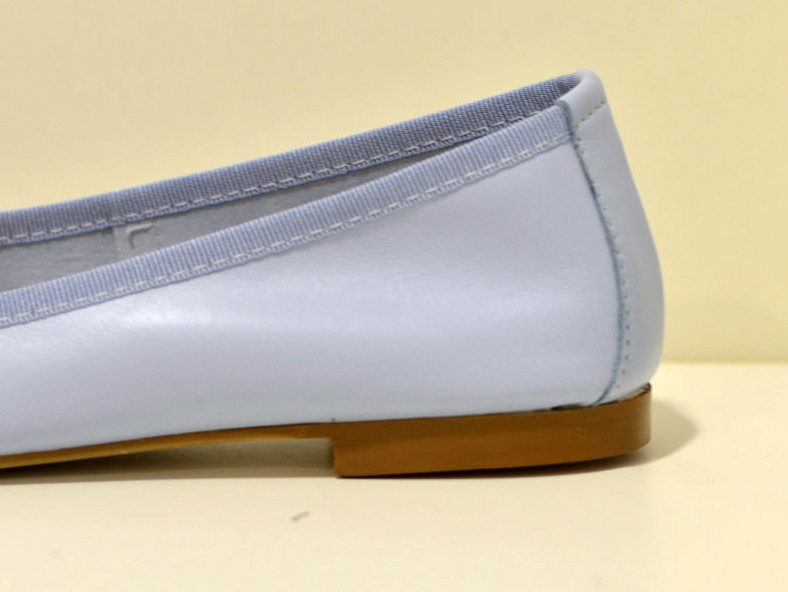 Gianluca Pisati Alena Ballerinas aus Nappaleder in Denim