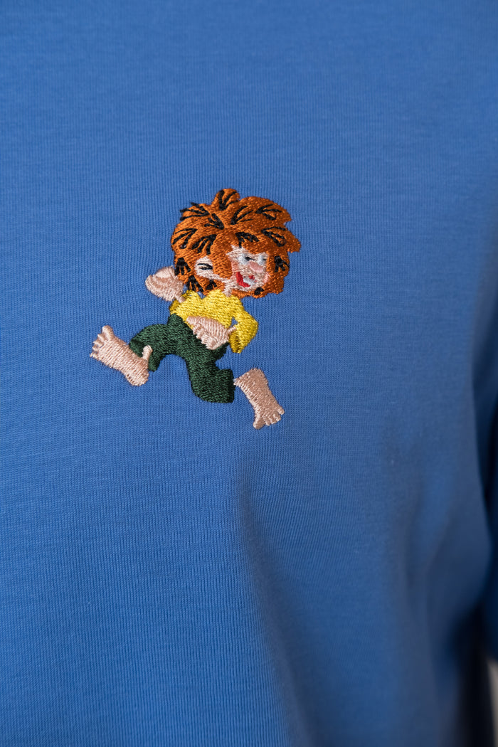 Bavarian Caps - HT104-2-2 T-Shirt "Grantler Klub: Pumuckl" - blau