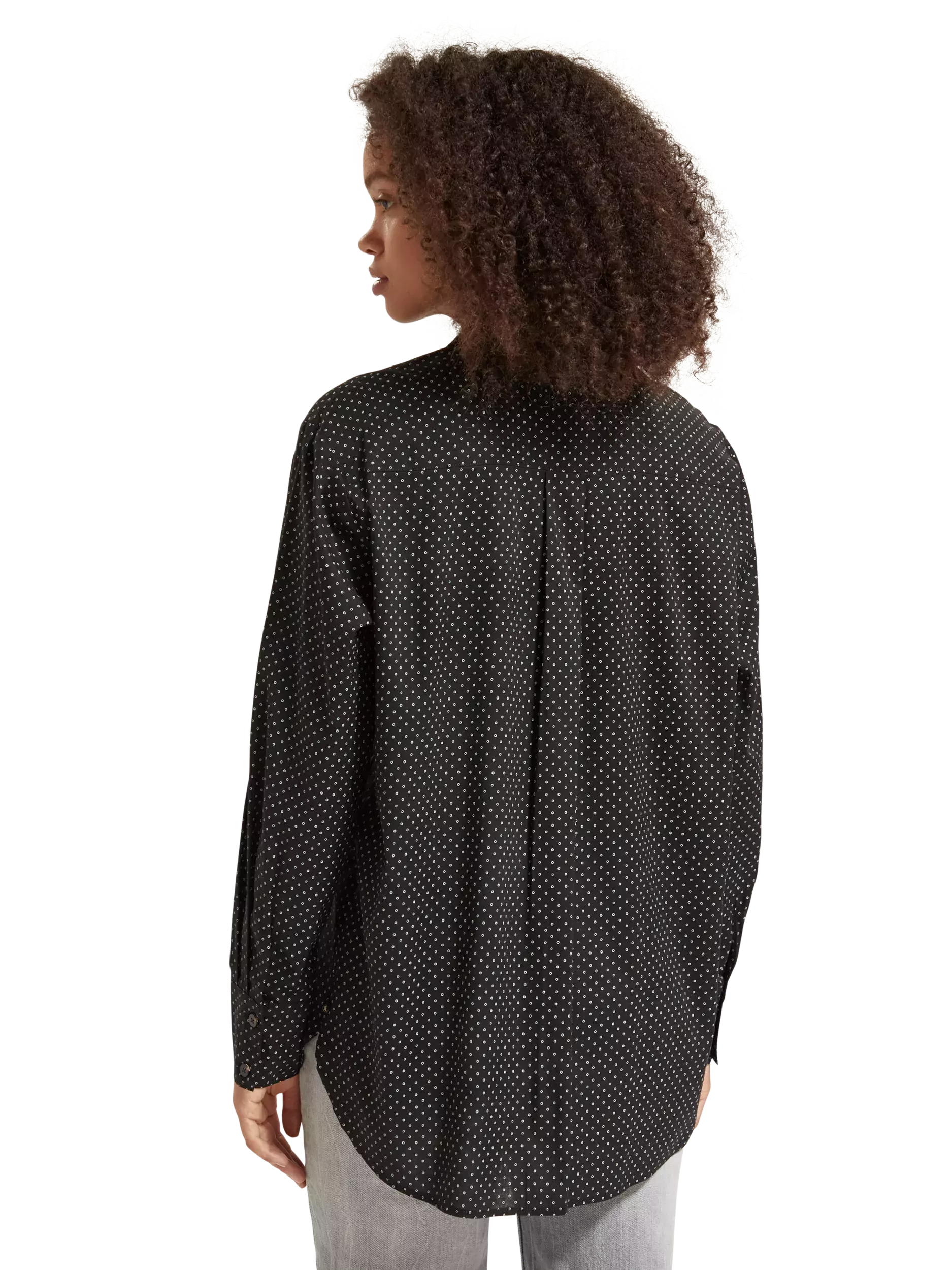 Scotch&Soda All over printed relaxed fit Bluse in schwarz 