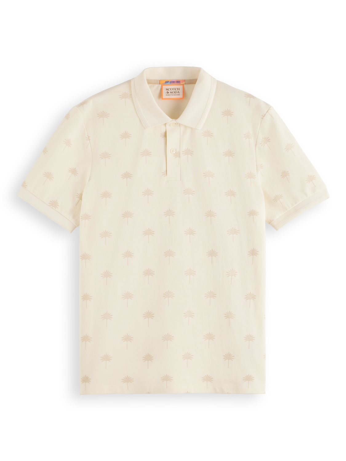 Scotch&Soda Mini AOP Polo Palmen in beige