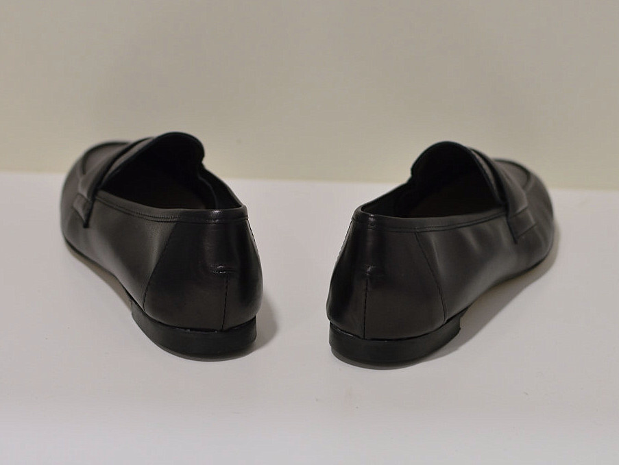 Gianluca Pisati Moccasins / Loafer Abete aus feinstem Nappaleder (Schafsleder) in scharz