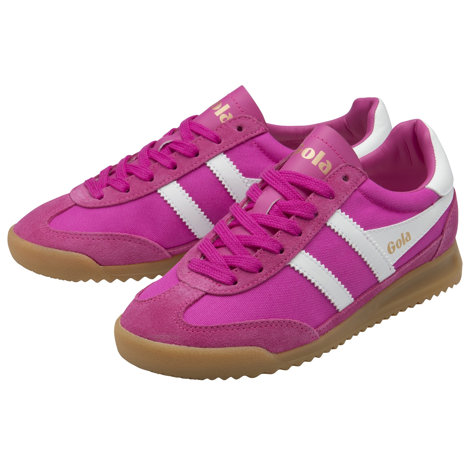 Gola Classics Sneaker Women's Tornado Trainers in Shocking Pink/White