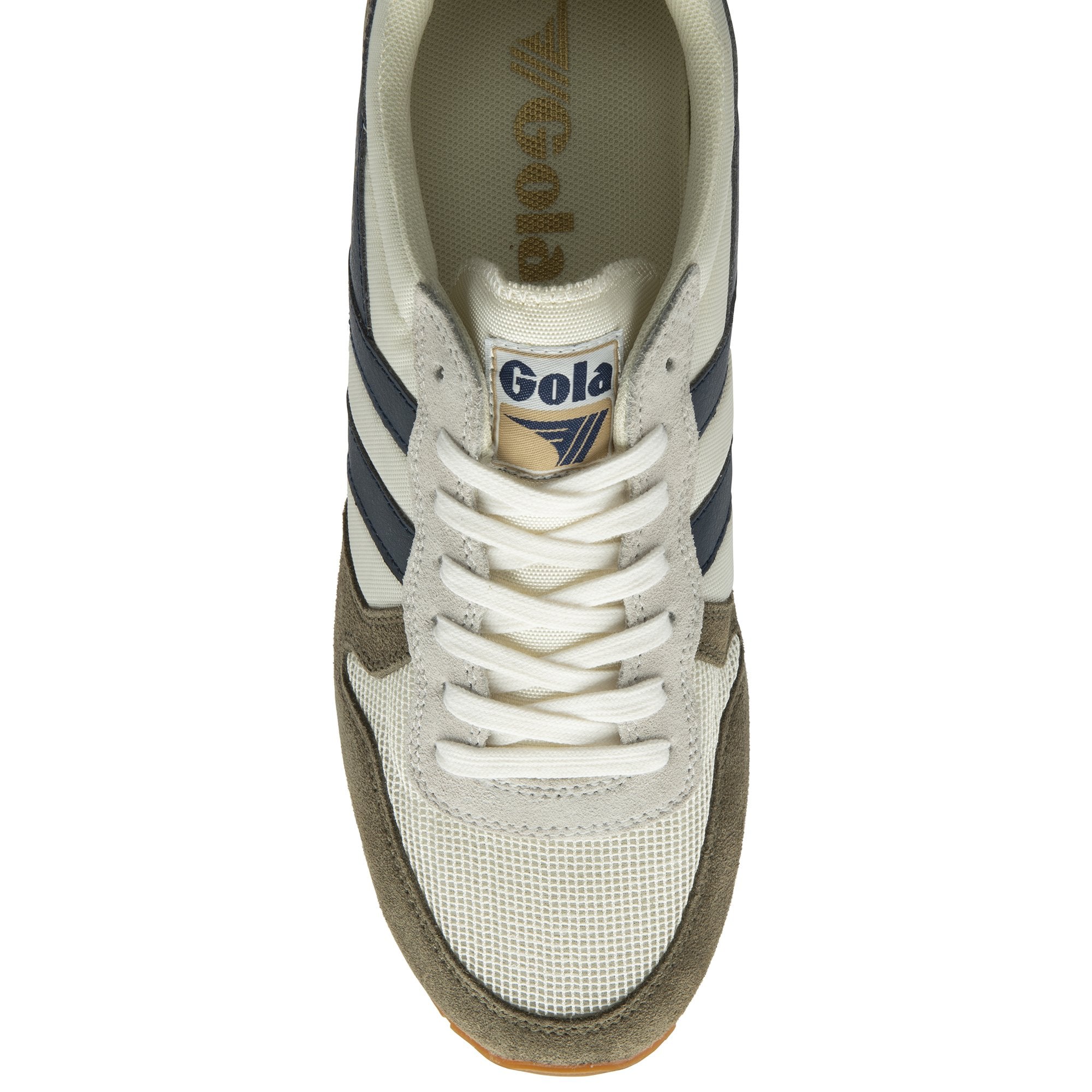Gola Classics Sneaker Men's Daytona Trainers in Off White/Khaki/Navy