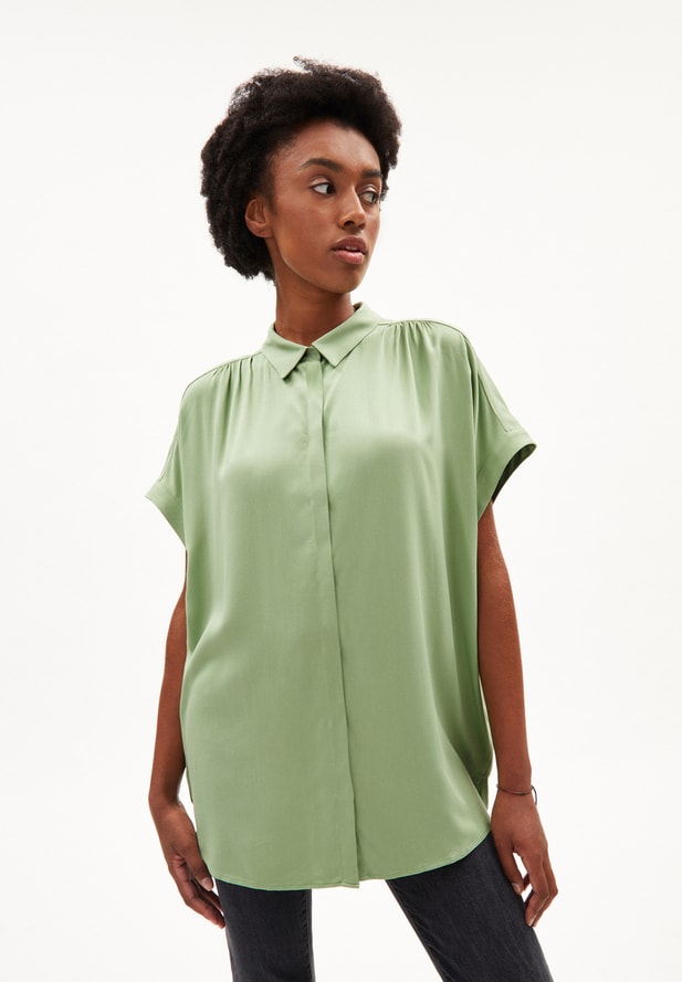 Armedangels ZONJAA Bluse aus LENZING™ ECOVERO™ in smith green