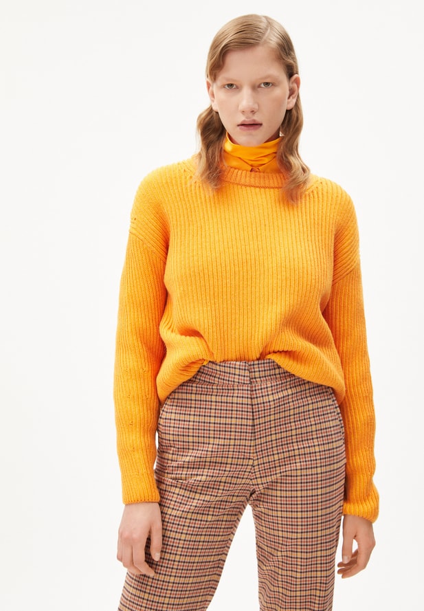 Armedangels  NAARUKO Strick Pullover aus Bio-Baumwoll Mix in sunset