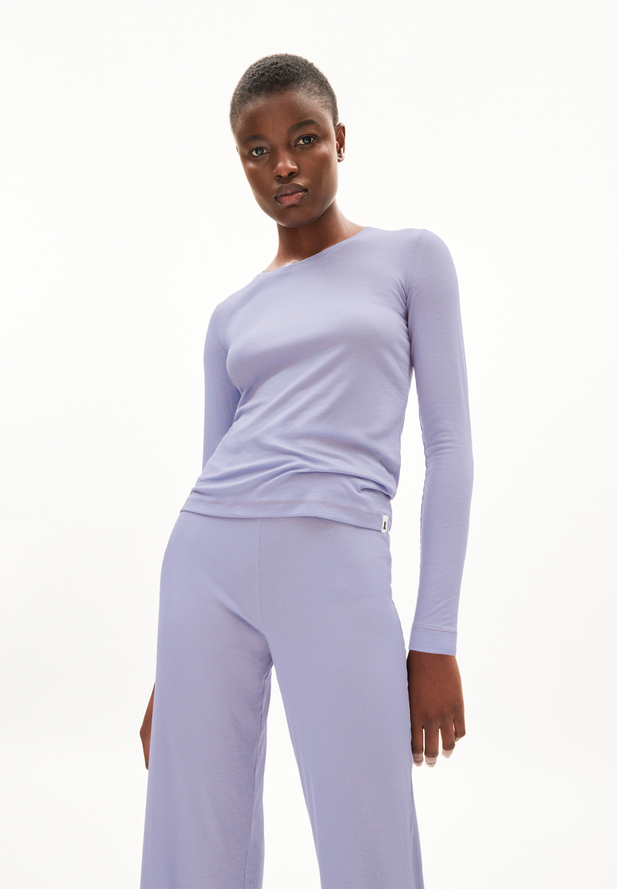 Armedangels JAALEAA Longsleeve aus TENCEL™ Lyocell Mix in light purple stone