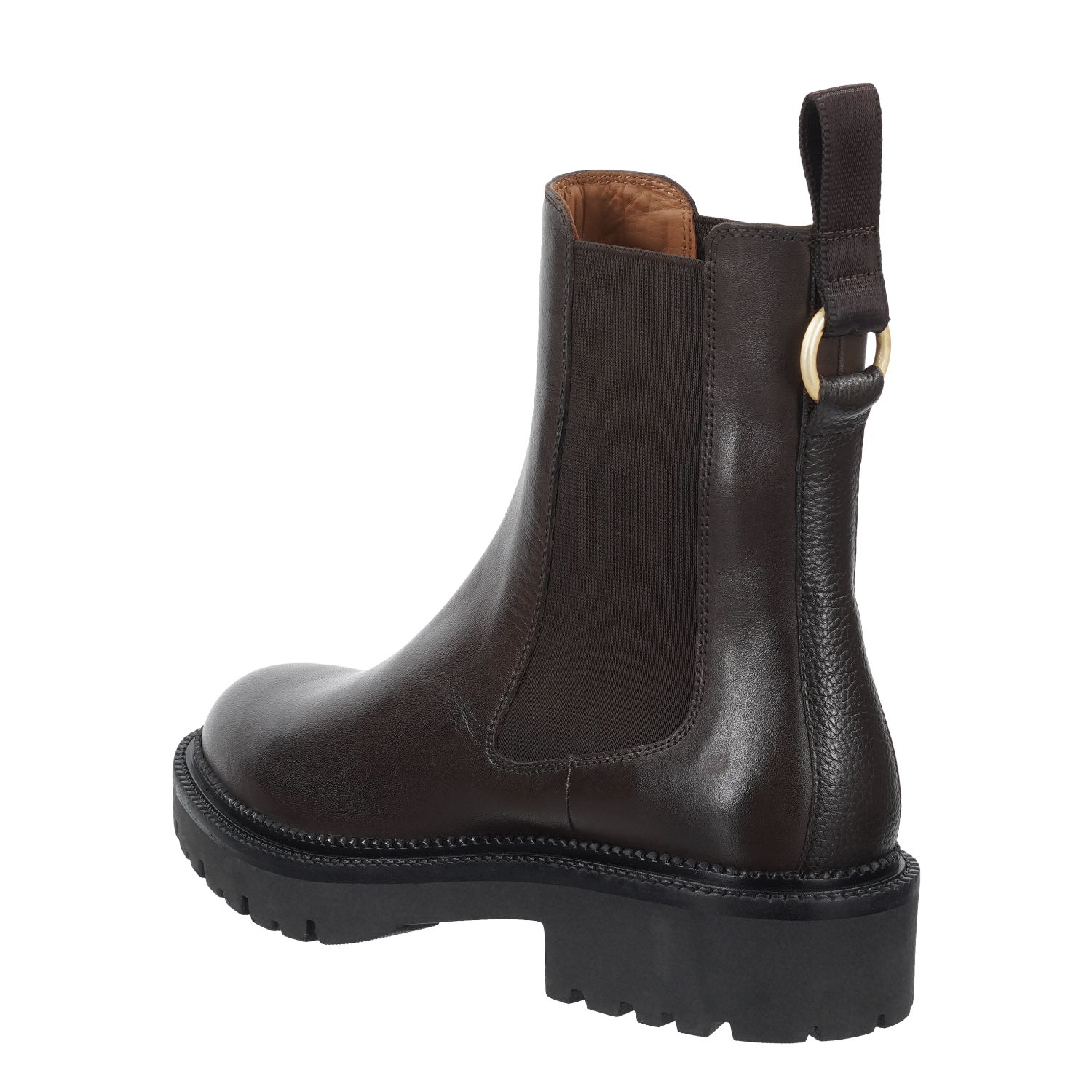 Gant Kelliin Chelsea Boot aus Leder in espresse braun