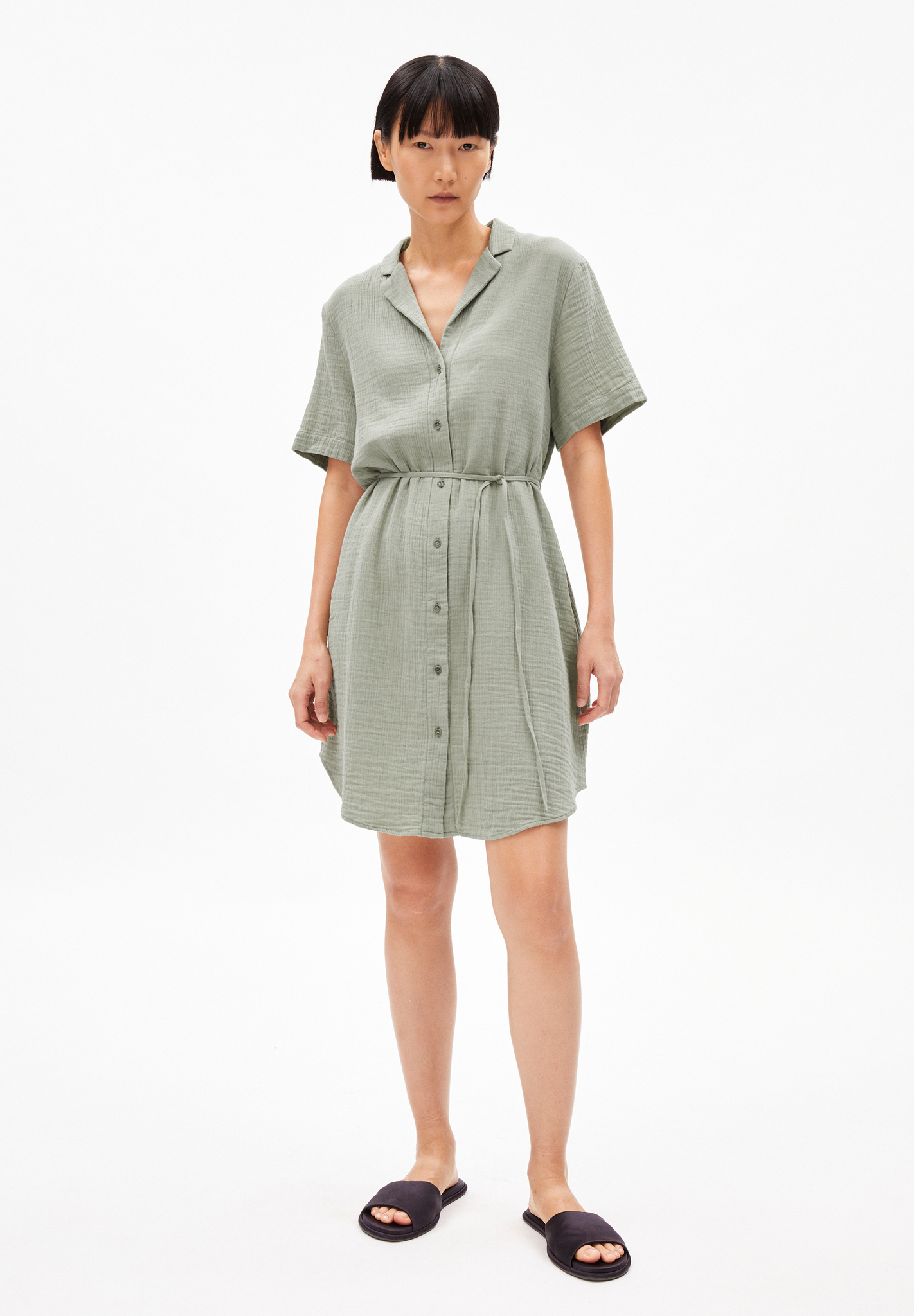 Armedangels MABELAA MUSSELIN Webkleid aus Bio-Baumwolle in seagreen Armedangels MABELAA MUSSELIN Webkleid aus Bio-Baumwolle in seagreen