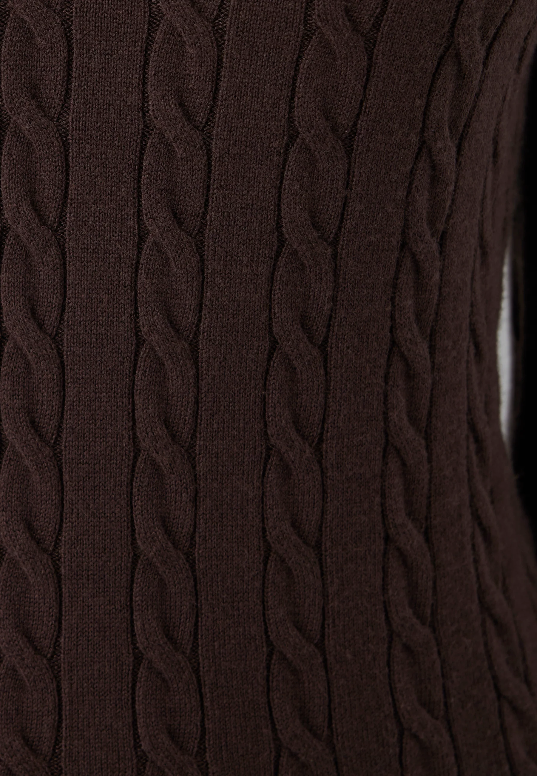 Mavi Pullover LONG SLEEVE V NECK TRICOT | Feinstrick Pullover in braun