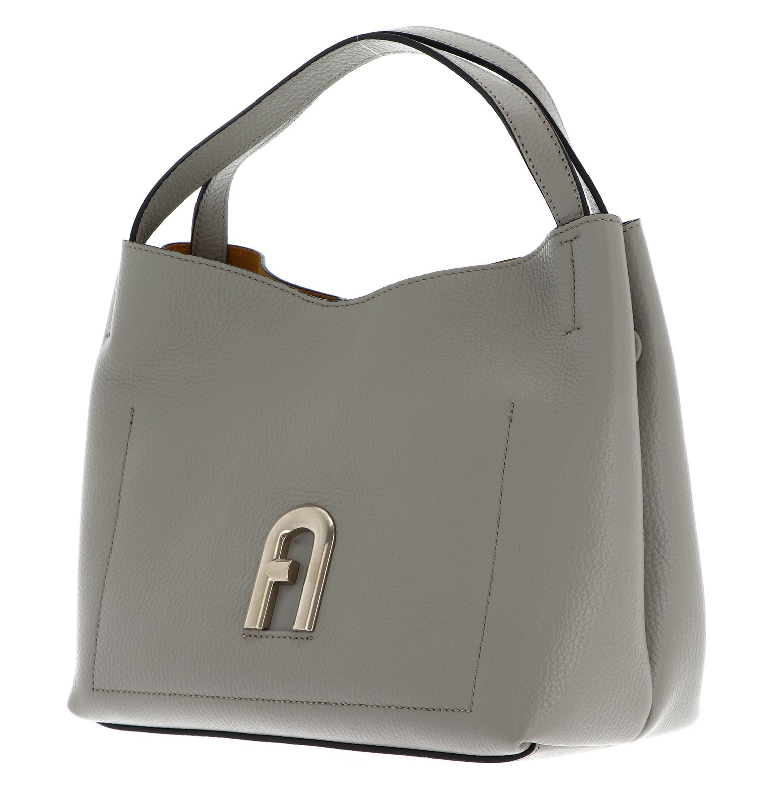 Furla Kalbsledertasche Primula Hobo Tasche in marmo