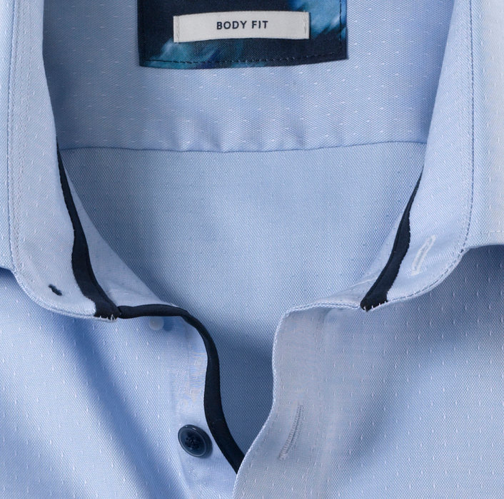 OLYMP Level Five body fit, Businesshemd, Modern Kent, in Bleu