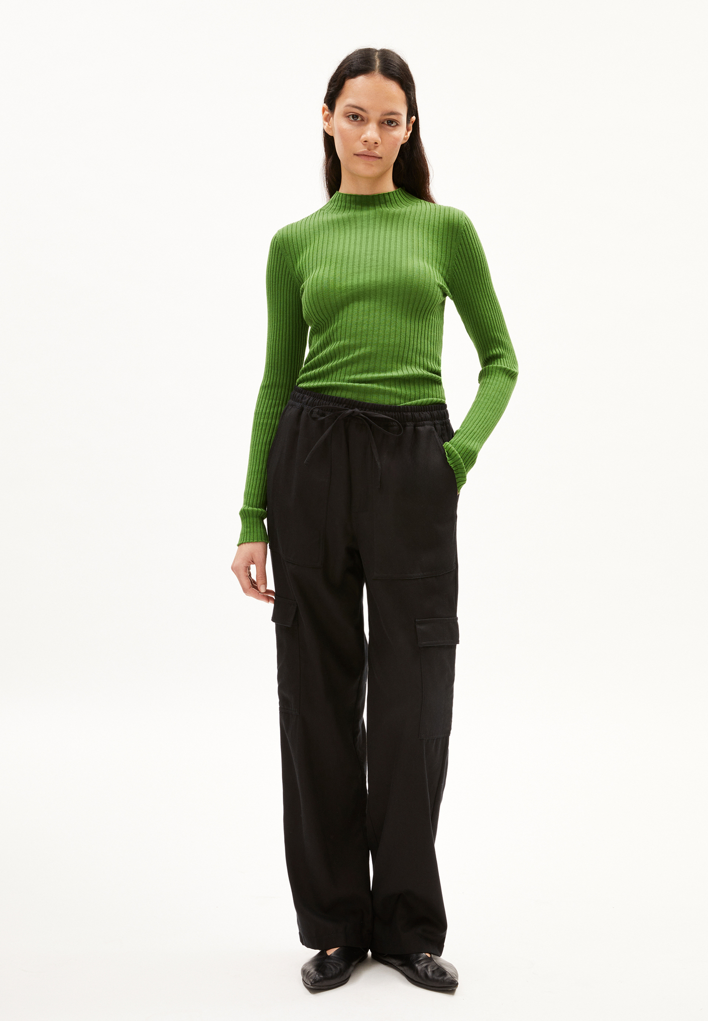 Armedangels ALAANIA Pullover Slim Fit aus Bio-Baumwolle in ivy green Armedangels ALAANIA Pullover Slim Fit aus Bio-Baumwolle in ivy green