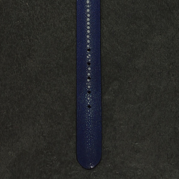 Fausto Colato Gürtel aus Rochenleder Galuchart 4,0cm row stone mit Razza