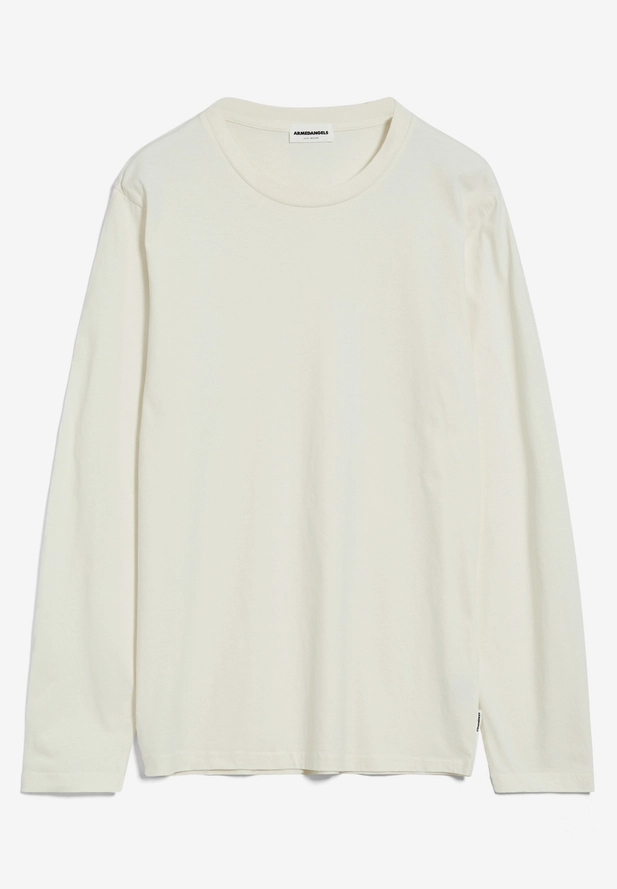 Armedangels JAANONO Longsleeve Slim Fit aus Bio-Baumwolle in white Armedangels JAANONO Longsleeve Slim Fit aus Bio-Baumwolle in white
