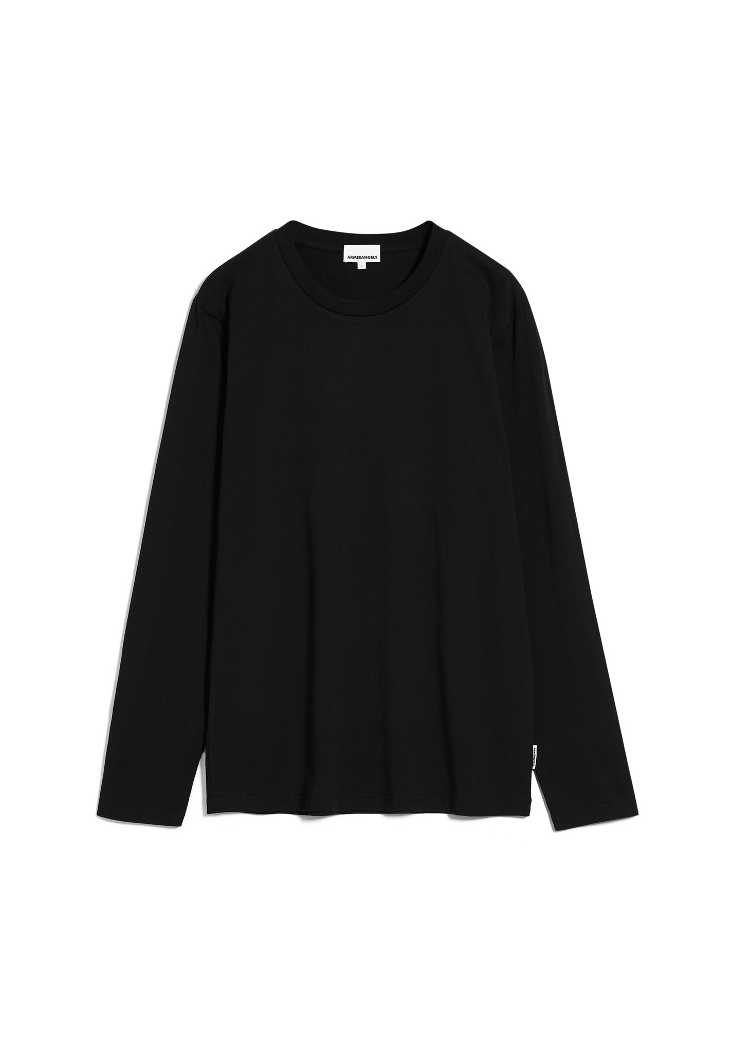 Armedangels JAANONO Longsleeve Slim Fit aus Bio-Baumwolle in schwarz Armedangels JAANONO Longsleeve Slim Fit aus Bio-Baumwolle in schwarz