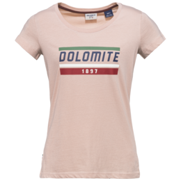 DOLOMITE Logo T-Shirt für Damen in rose