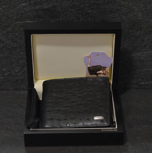 Possum Geldbörse aus feinstem Straußenleder American double Card Holder Possum Geldbörse aus feinstem Straußenleder American double Card Holder