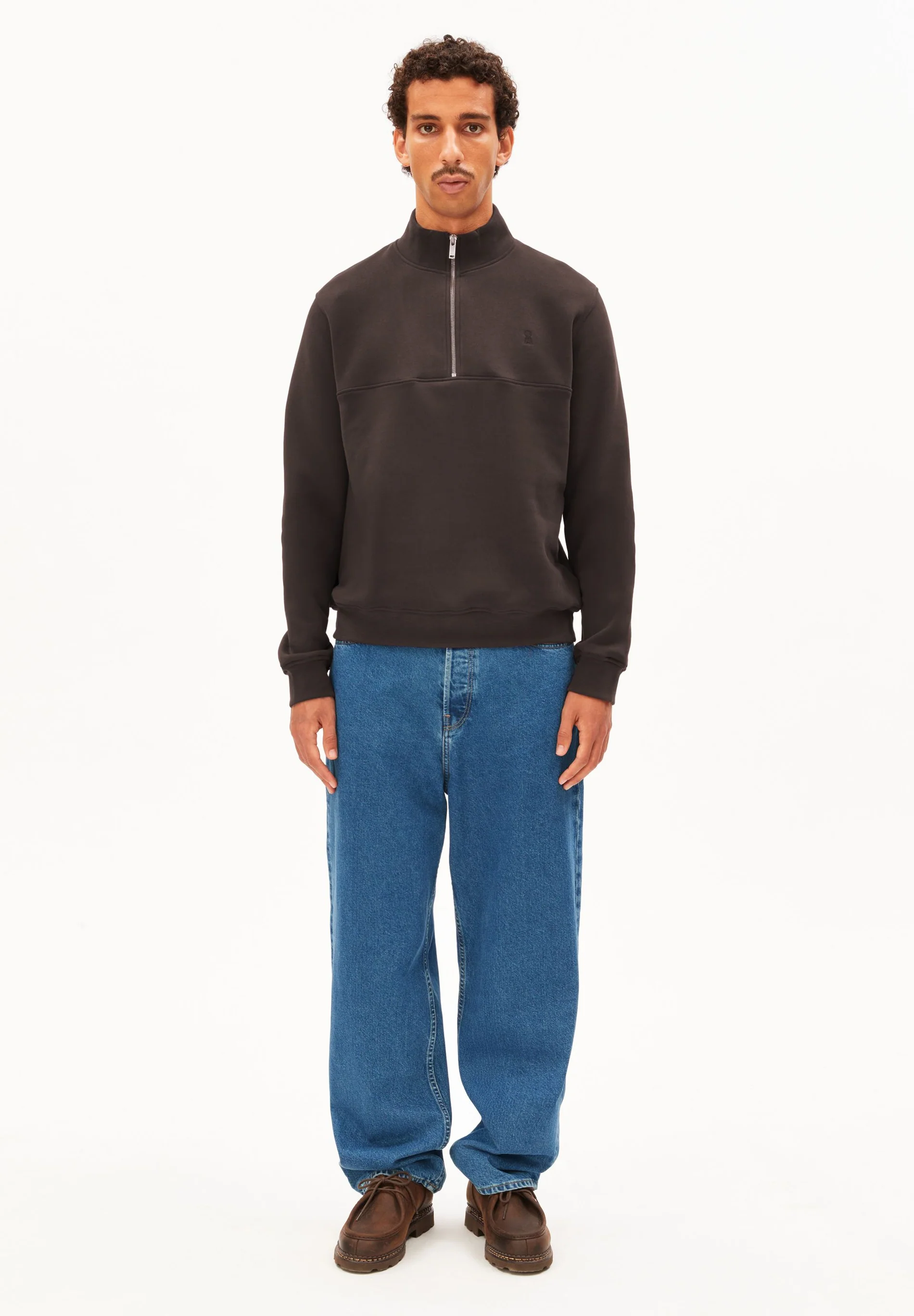 Armedagels WAARLO FLEECE TROYER 100% Bio-Baumwolle in claystone