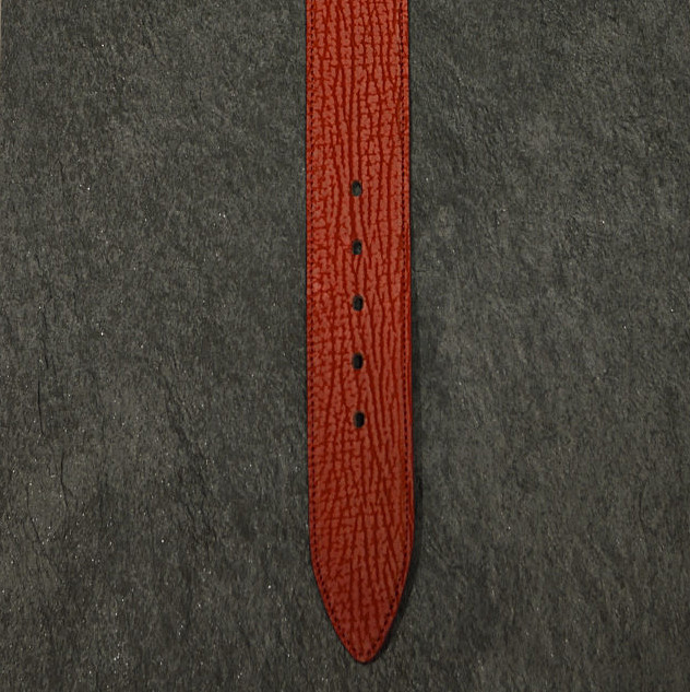 Ralph Gladen Haileder Gürtel Sonderbreite 4,5cm in rot Haifisch