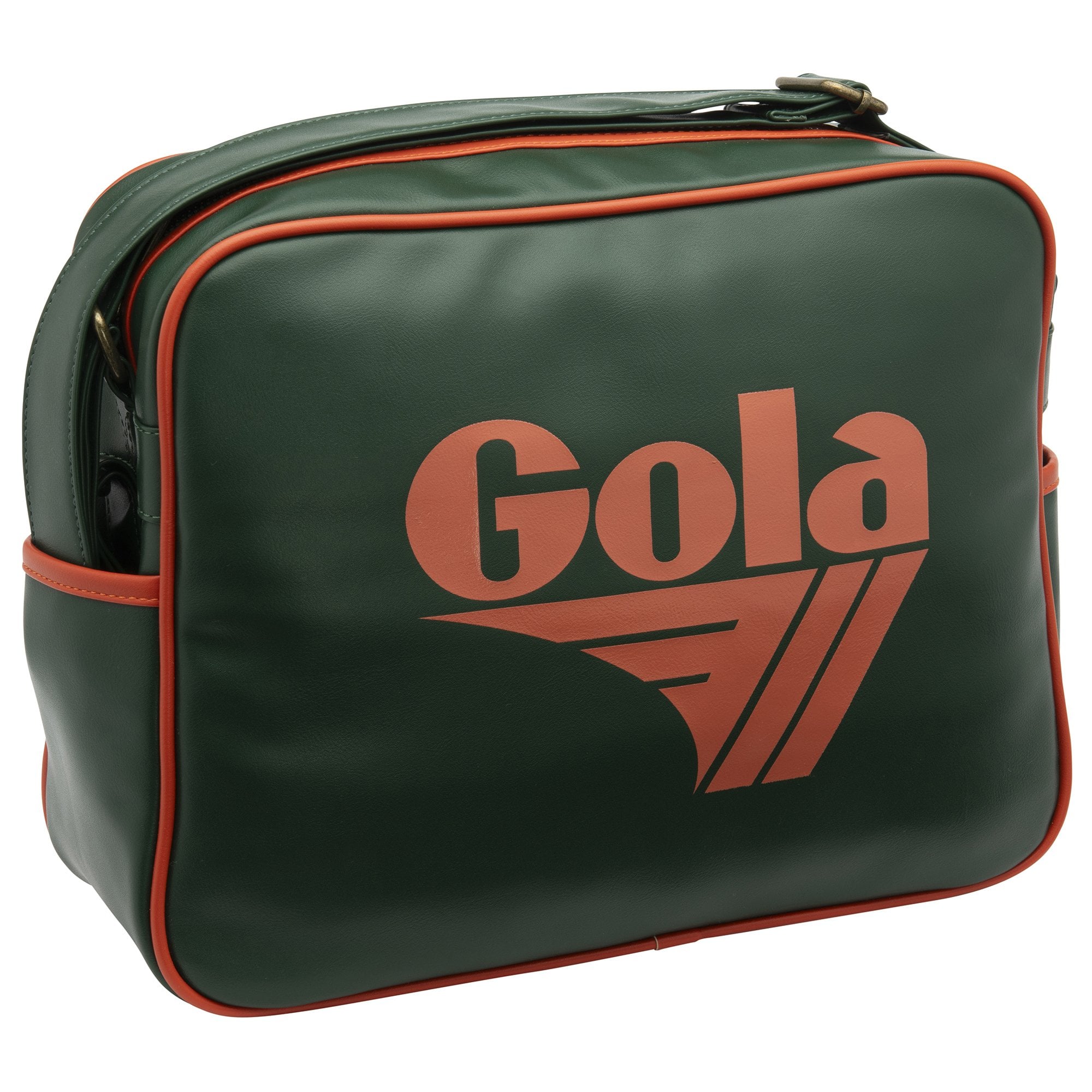 Gola Classics Redford Messenger Bag Unisex Bottle Green/Deep Orange Tasche