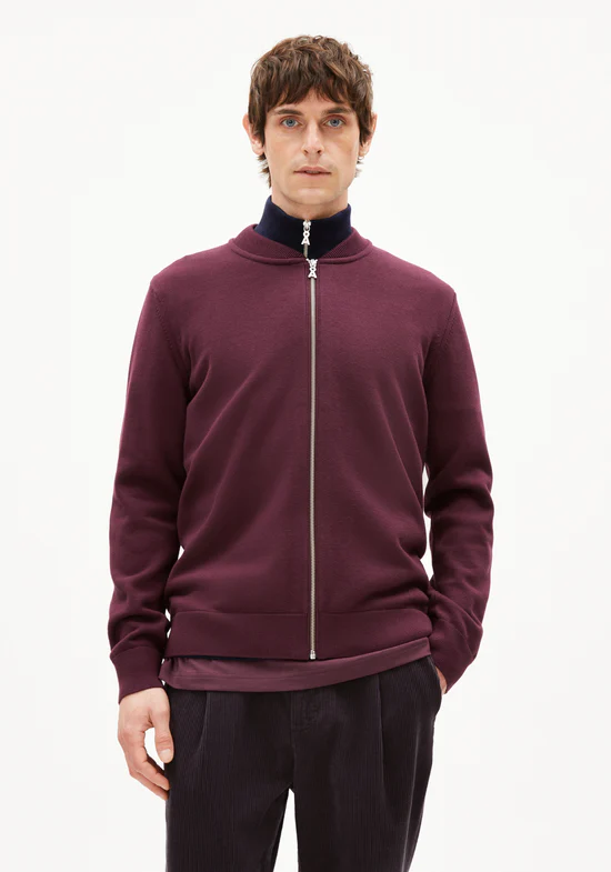 Armedangels AGAAMON Strickjacke aus Bio-Baumwolle in dark