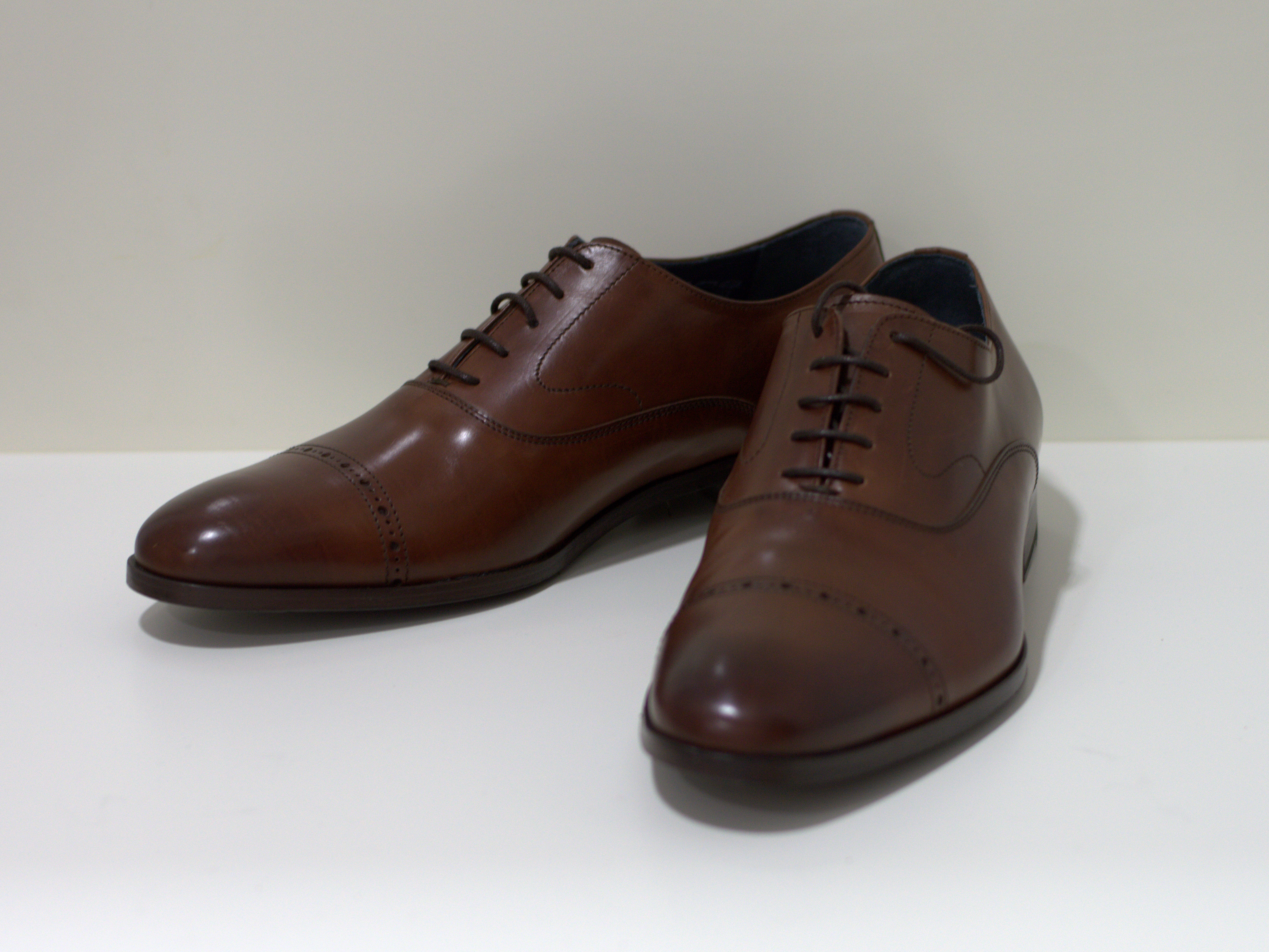 PACO MILAN HALBSCHUH DERBY - BRAUN aus Parma Leder