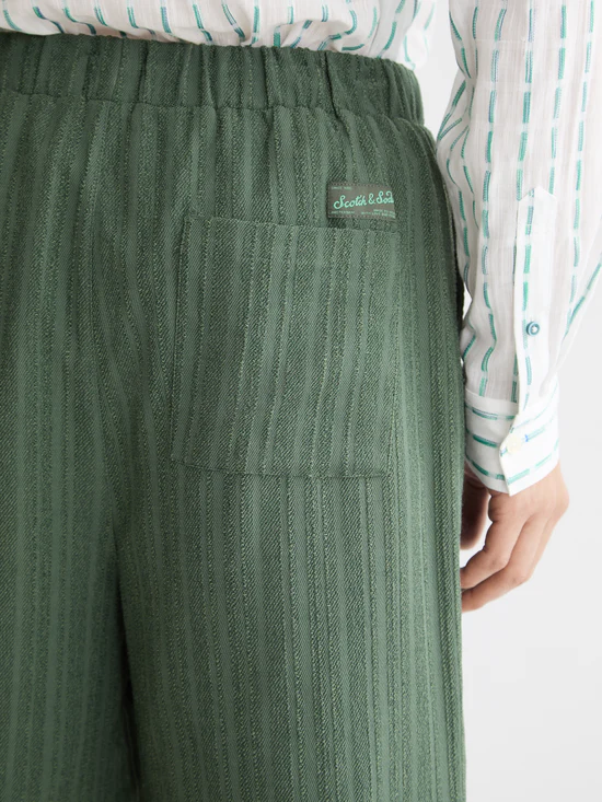 Scotch&Soda Fave striped bermuda shorts in Thyme Scotch&Soda Fave striped bermuda shorts in Thyme