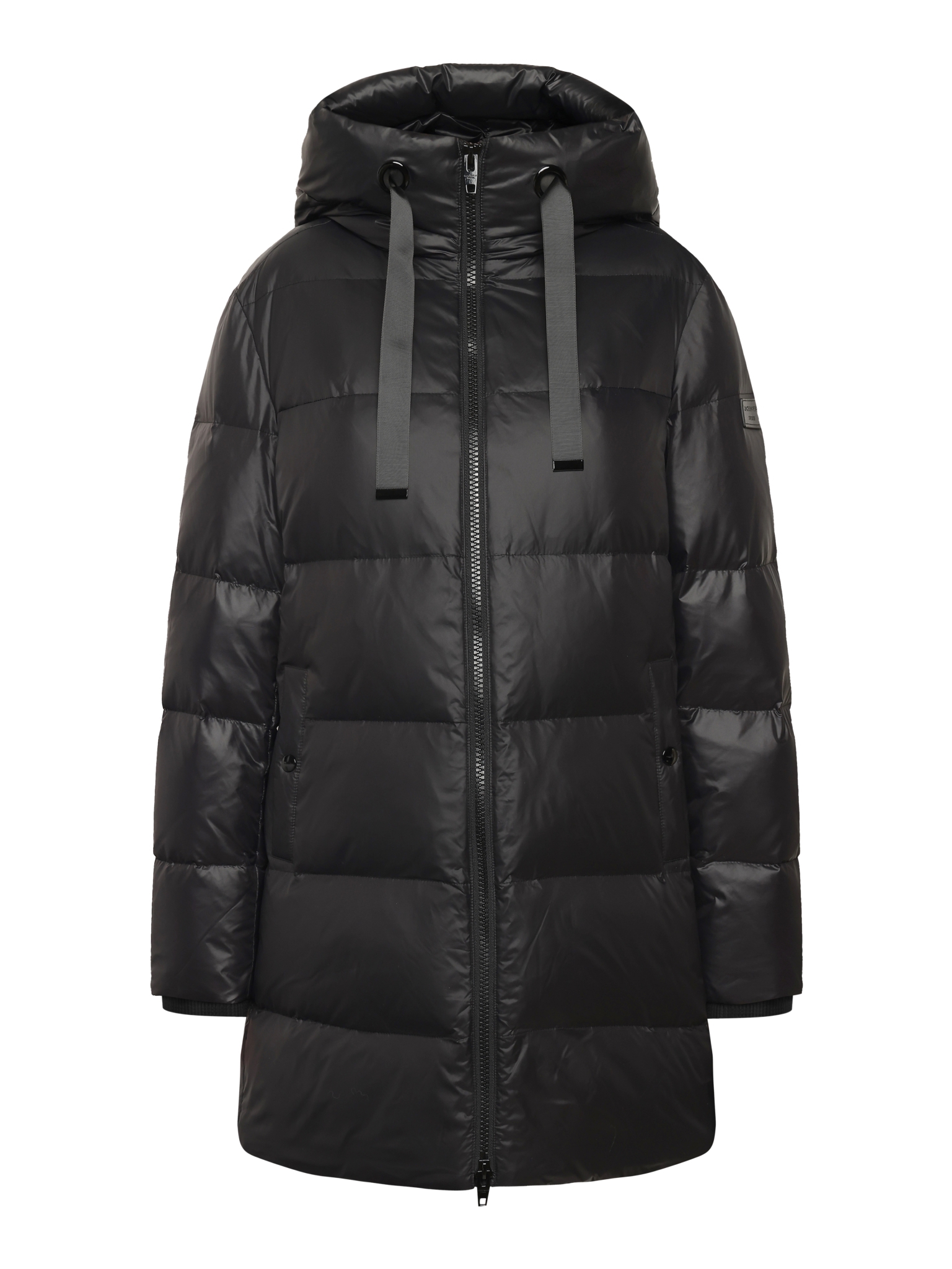 RockandBlue Samantha lange Daunen Jacke in schwarz