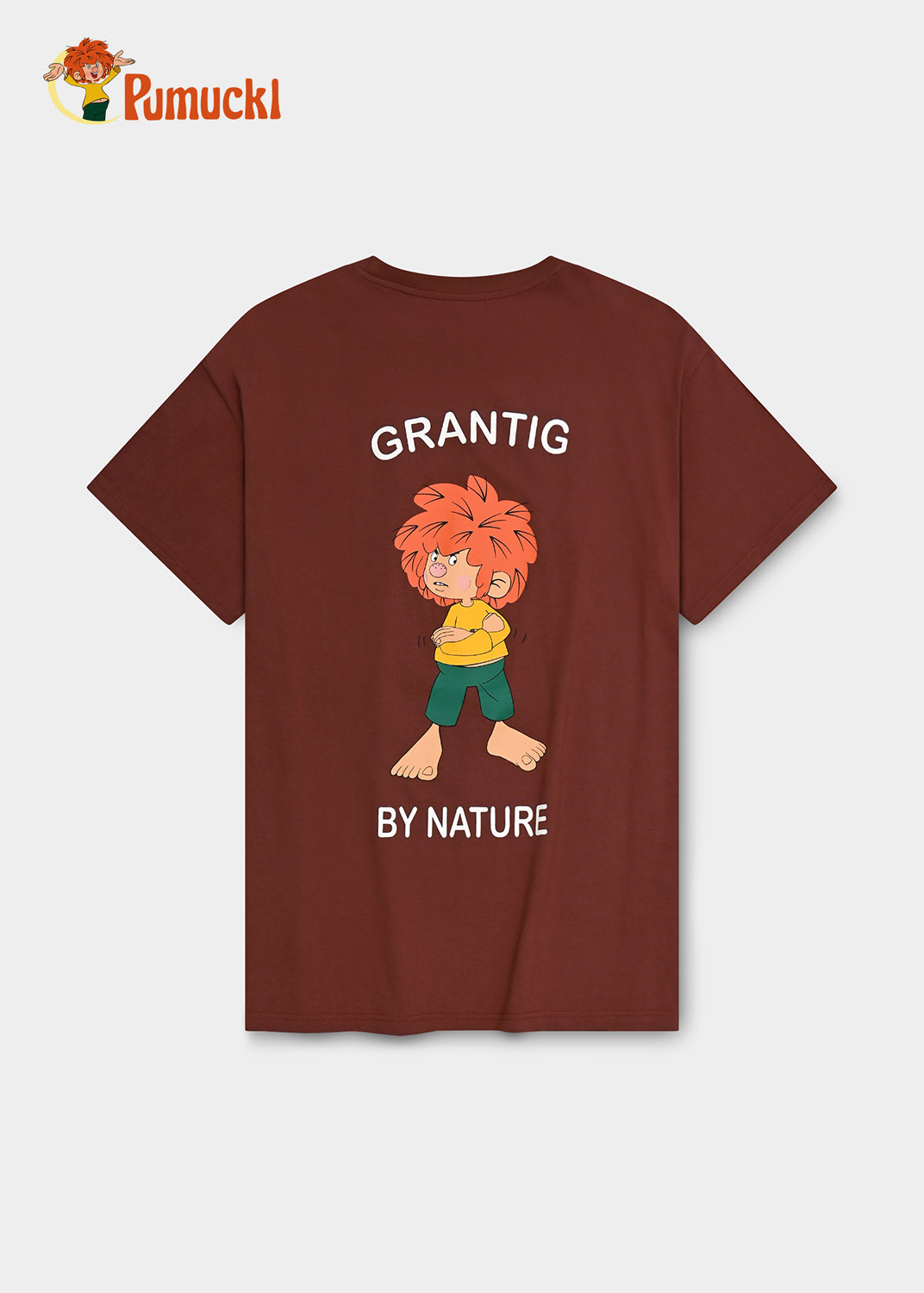 Bavarian Caps T-Shirt Pumuckl "Grantig by nature" - dunkelrot, v2 Unisex Bavarian Caps T-Shirt Pumuckl "Grantig by nature" - dunkelrot, v2 Unisex
