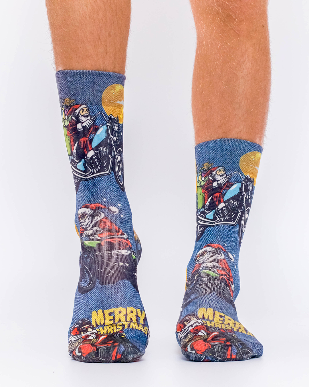 Socken wigglesteps Herren Socks Santa Rider Weihnachtssocken