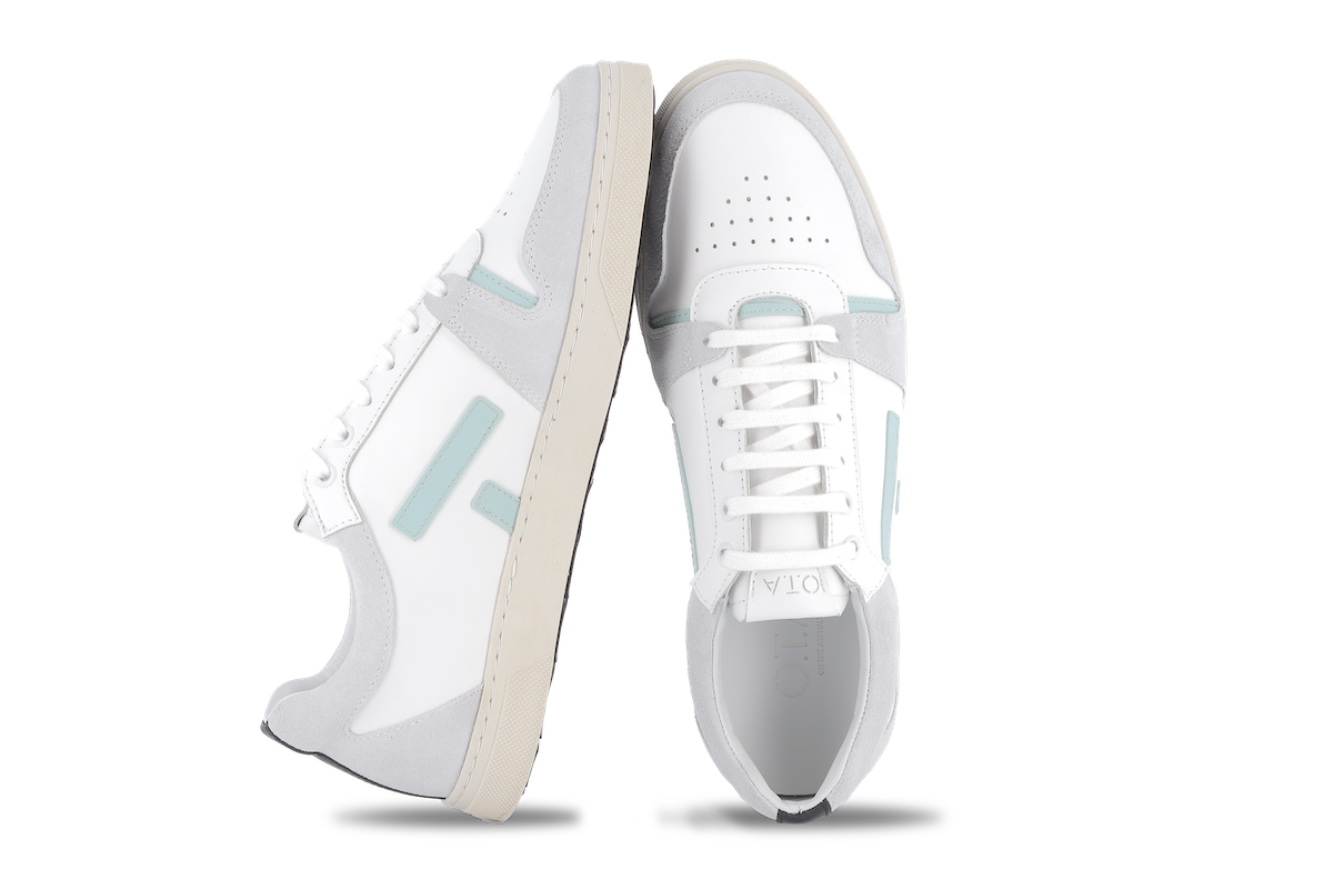 O.T.A Paris On The Asphalt Leder Sneaker Sansaho in weiss / menthol O.T.A Paris On The Asphalt Leder Sneaker Sansaho in weiss / menthol