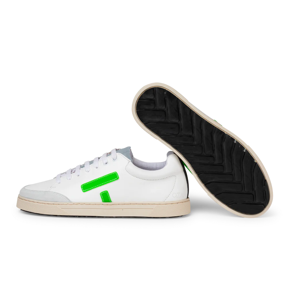 O.T.A Paris On The Asphalt Leder Sneaker KELWOOD in weiß / grün 