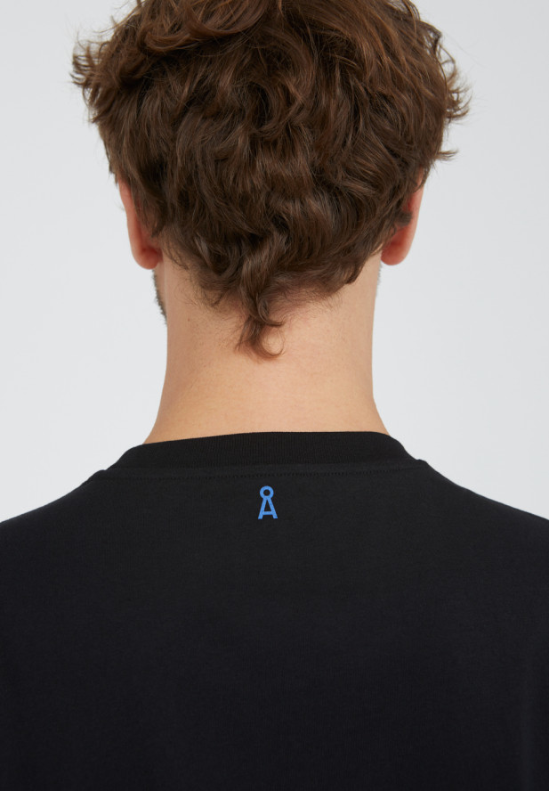Armedangels AADO DIGITAL T-Shirt aus 100% Bio-Baumwolle schwarz Armedangels AADO DIGITAL T-Shirt aus 100% Bio-Baumwolle schwarz