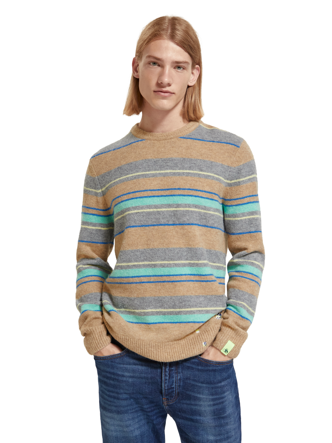 Scotch&Soda Regular fit softy wool stripes Pullover 