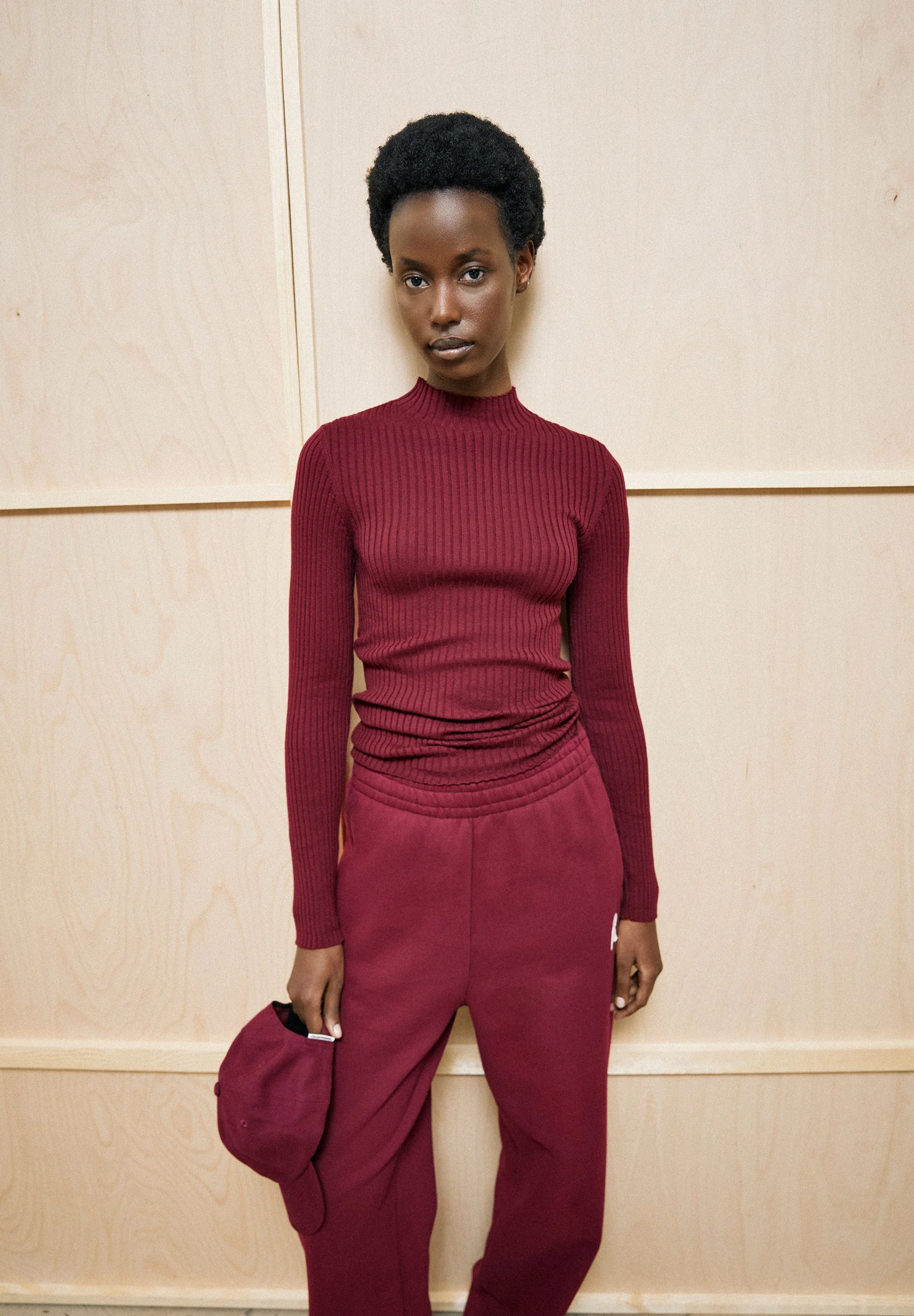 Armedangels ALAANIA Pullover aus 100% Bio-Baumwolle in velvet red