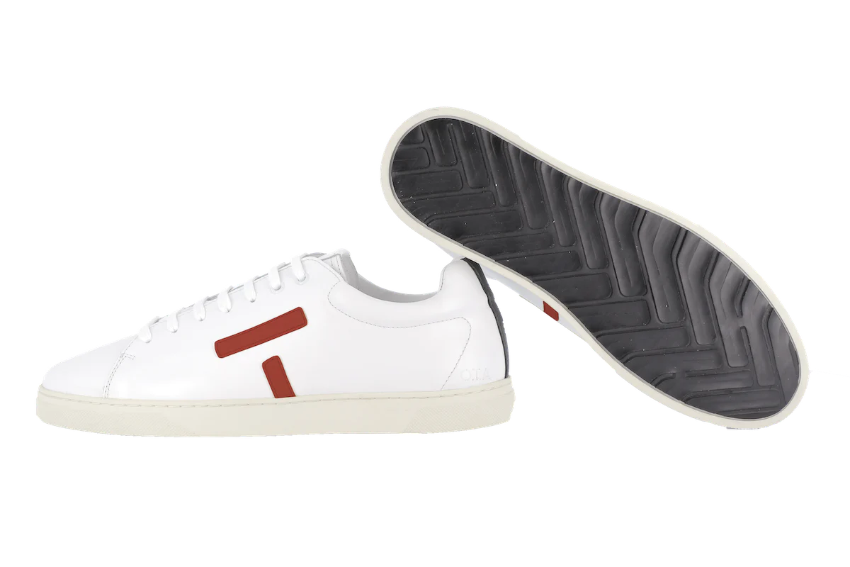 O.T.A Paris On The Asphalt Leder Sneaker KELWOOD in weiß /burgundy O.T.A Paris On The Asphalt Leder Sneaker KELWOOD in weiß /burgundy