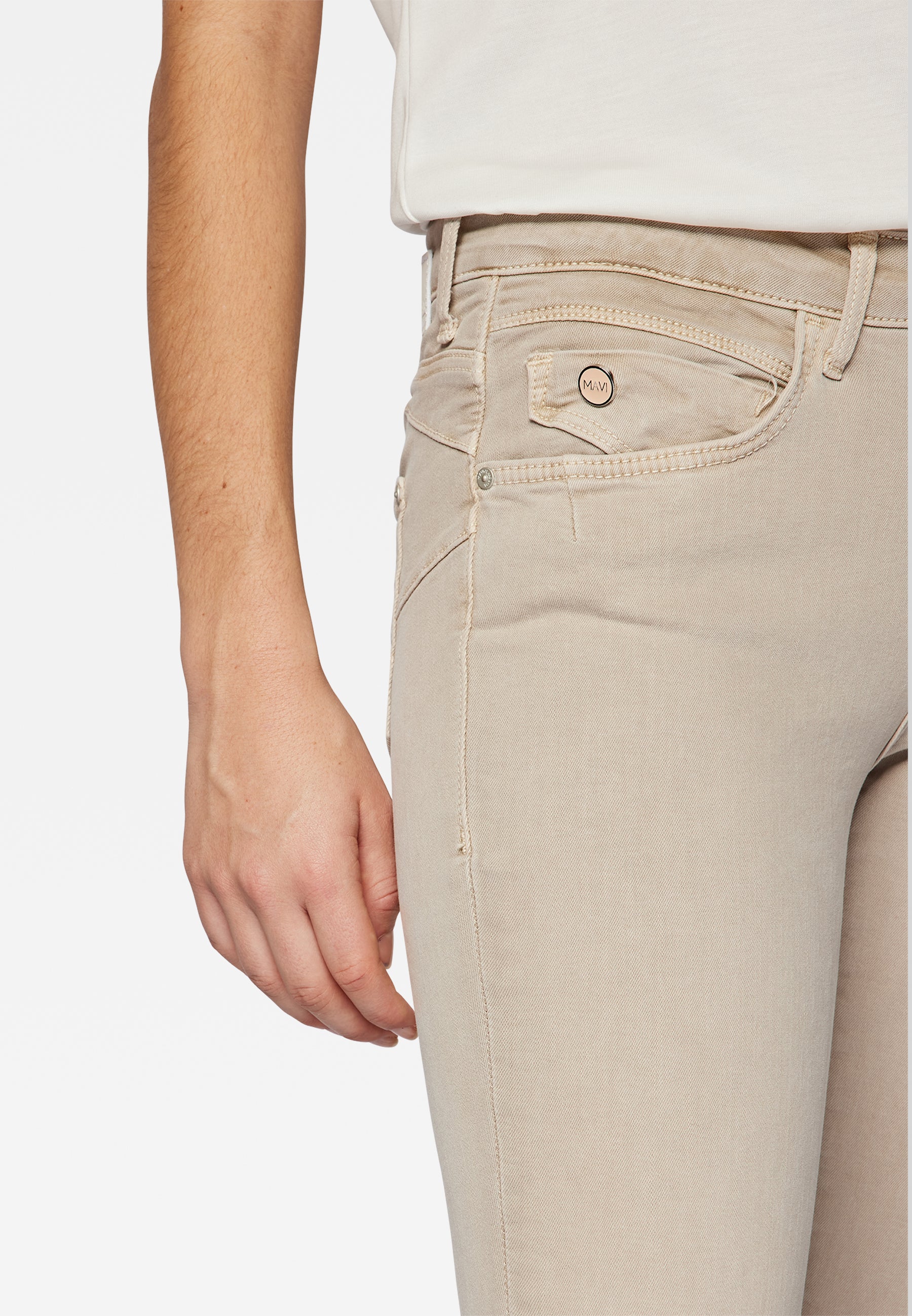 Mavi ADRIANA | Mid-Rise, Super Skinny in hell beige Mavi ADRIANA | Mid-Rise, Super Skinny in hell beige