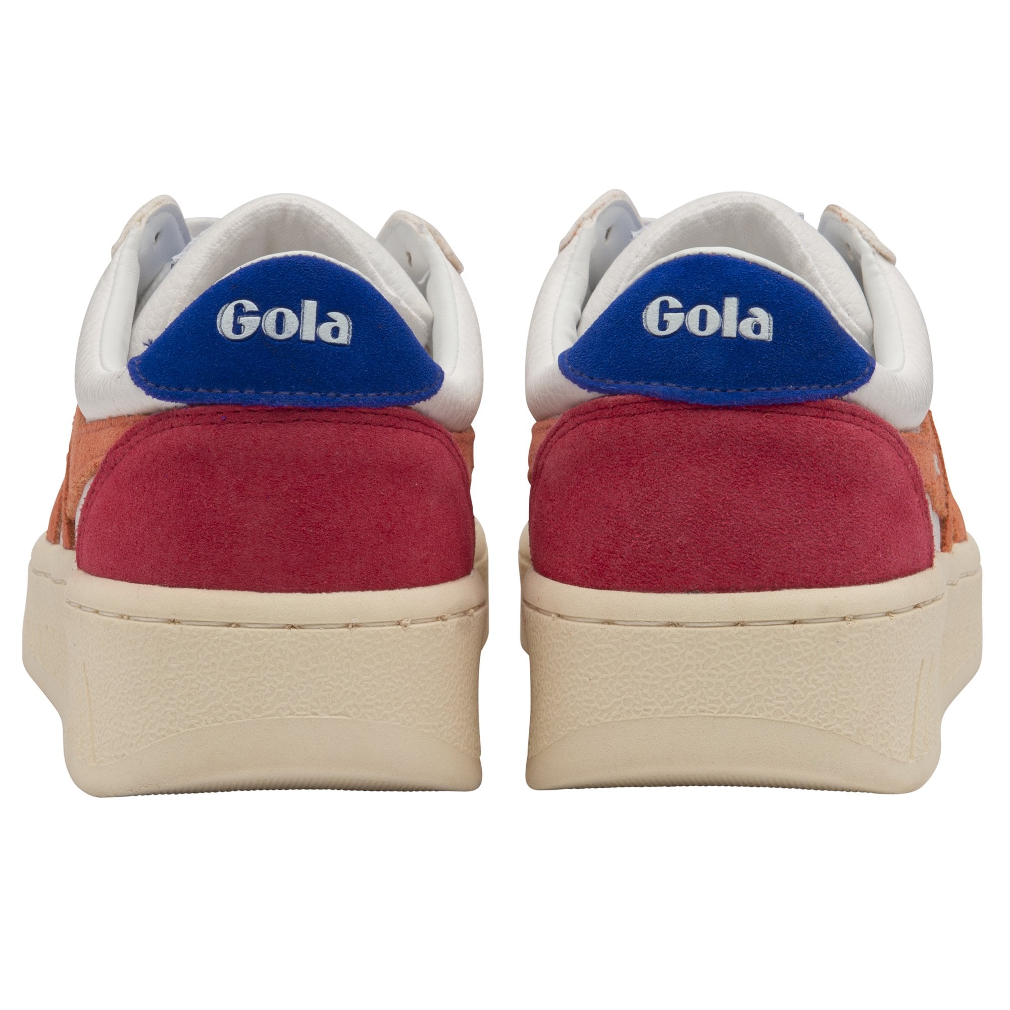 Gola Classics Women's Sneaker Grandslam Trainers Weiß/Coral/Blau