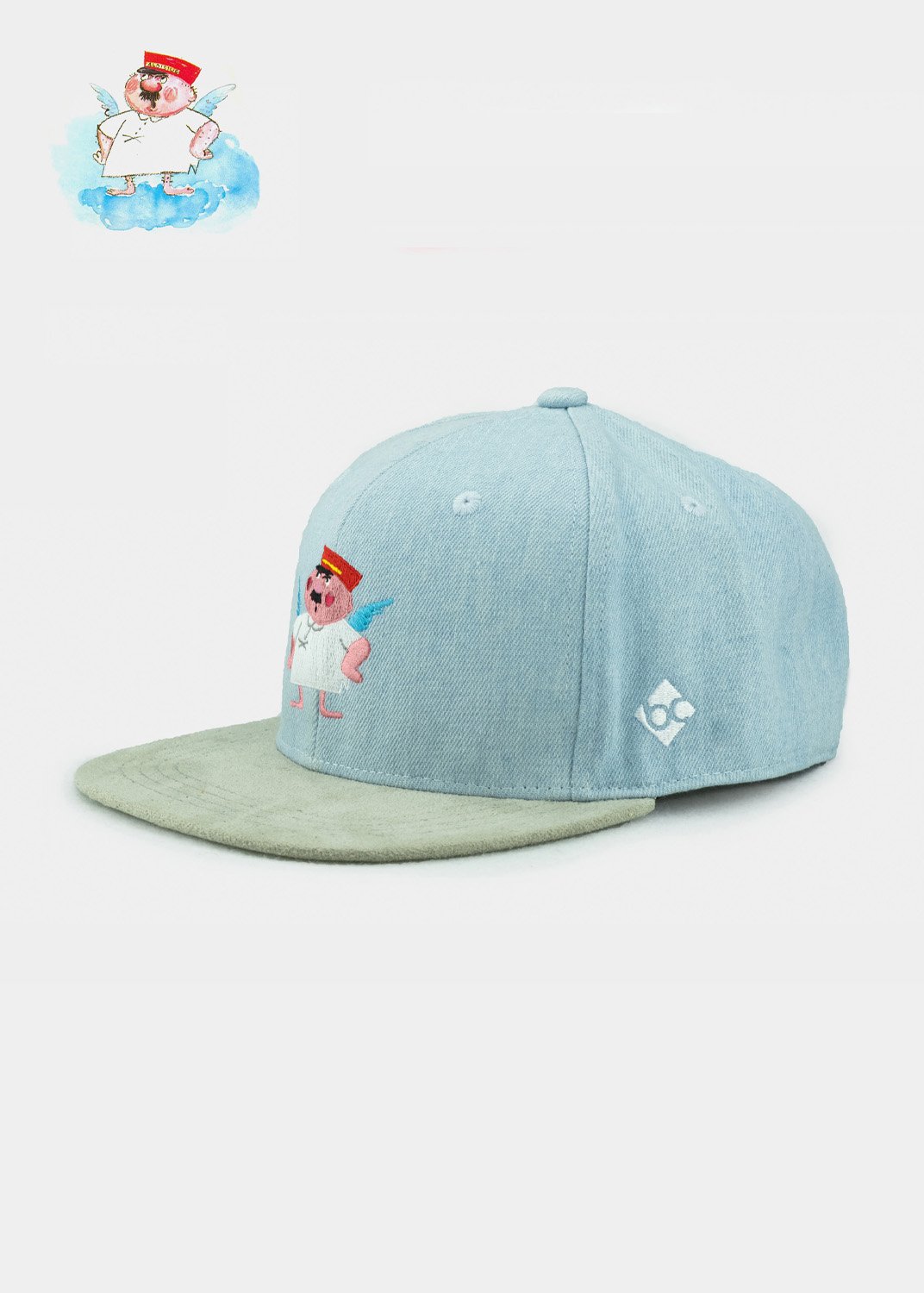 Bavarian Caps "Aloisius" - denim (Snapback) Cap 